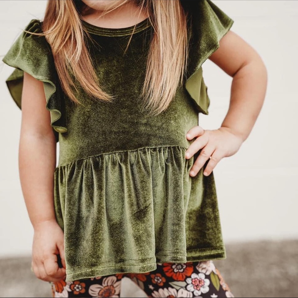 Green velvet top!